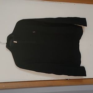 Men's Polo 1/4 zip black shirt